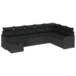 zestaw-sof-na-ogrod-z-poduszka-8-pcs-czarny-polirattan