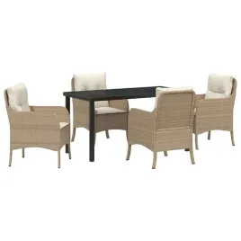 zestaw-do-jadalni-w-ogrodzie-z-poduszka-5-pcs-bezowy-polirattan