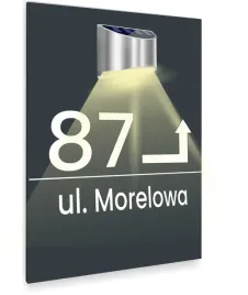 antracyt-tabliczka-lampka-solarna-adresowa-strzalka-aluminiowa-dibond-40x30