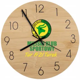 bambusowy-zegar-scienny-nadruk-dlaklubu-sportowego-logo-napis