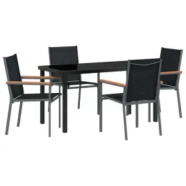 zestaw-do-jadalni-w-ogrodzie-5-pcs-czarny-textilene-i-stal