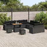 zestaw-sof-na-ogrod-13-pcs-czarny-polirattan-styl-nowoczesny