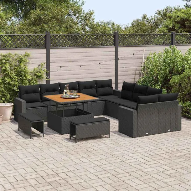 zestaw-sof-na-ogrod-13-pcs-czarny-polirattan-styl-nowoczesny