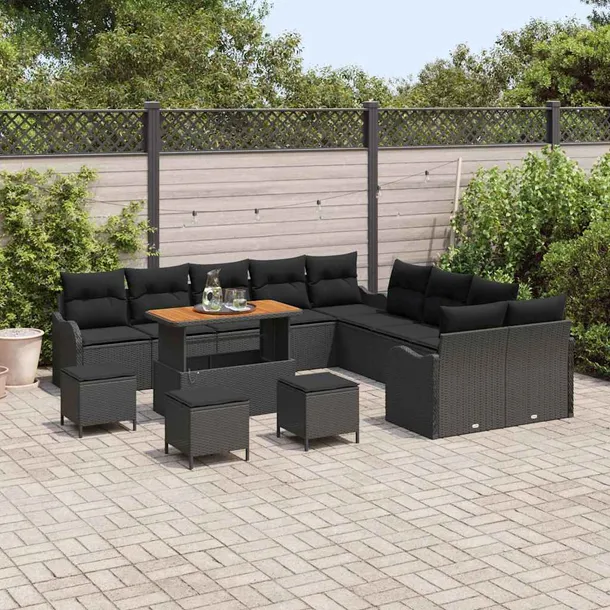 zestaw-sof-na-ogrod-14-pcs-czarny-polirattan-styl-nowoczesny