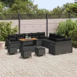 zestaw-sof-na-ogrod-14-pcs-czarny-polirattan-styl-nowoczesny