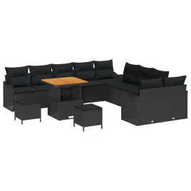 zestaw-sof-na-ogrod-13-pcs-czarny-polirattan