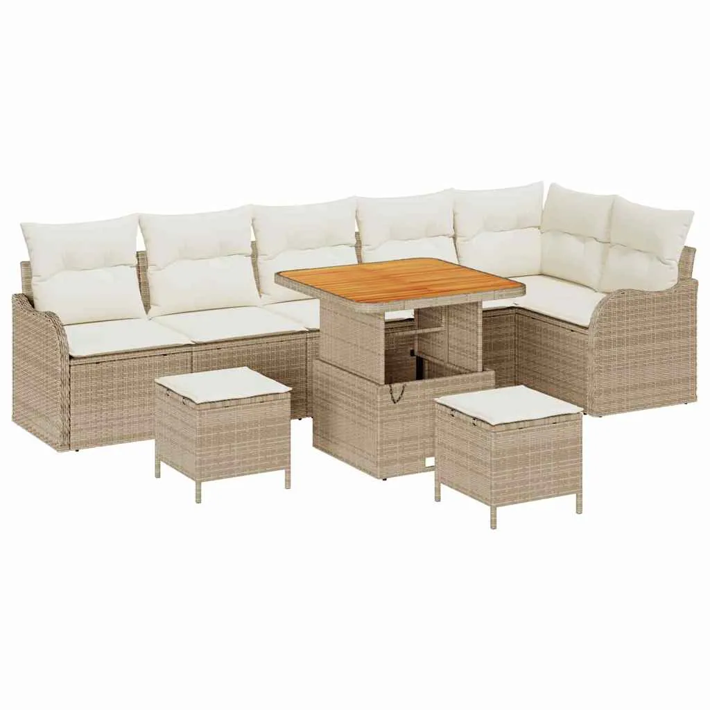 zestaw-sof-na-ogrod-9-pcs-bezowy-polirattan-stan-nowy
