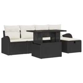 zestaw-sof-na-ogrod-z-poduszka-6-pcs-czarny-polirattan