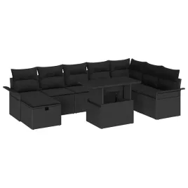 zestaw-sof-na-ogrod-z-poduszka-9-pcs-czarny-polirattan