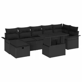 zestaw-sof-na-ogrod-z-poduszka-8-pcs-czarny-polirattan