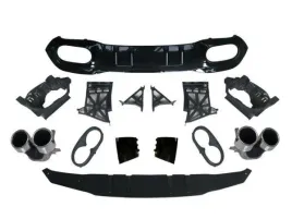 dyfuzor-mercedes-w177-koncowki-chrom-look-amg