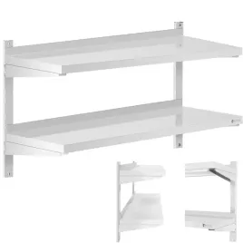 polka-scienna-wiszaca-gastronomiczna-podwojna-z-regulacja-stal-100-x-40-cm