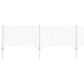 ogrodzenie-z-slupkami-srebrny-0-6-x-10-m-stal