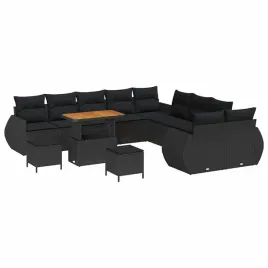 zestaw-sof-na-ogrod-13-pcs-czarny-polirattan