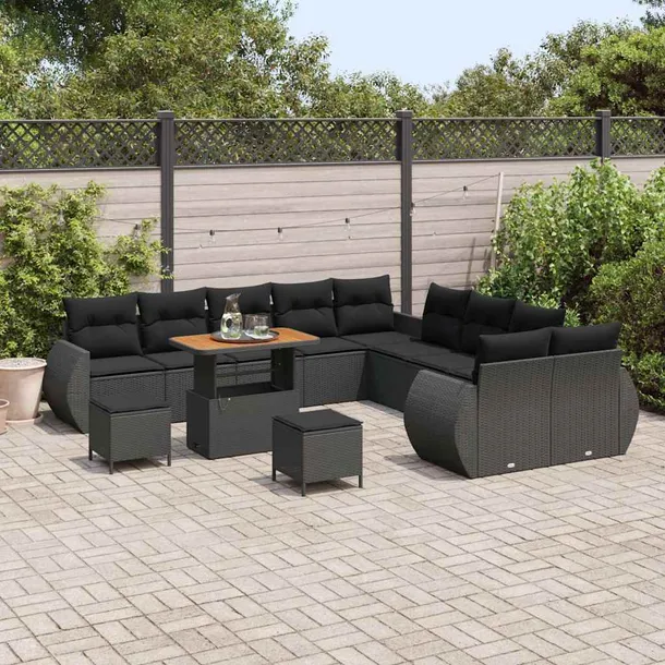 zestaw-sof-na-ogrod-13-pcs-czarny-polirattan-styl-nowoczesny