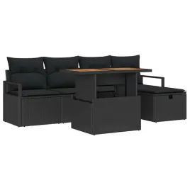 zestaw-sof-na-ogrod-z-poduszka-6-pcs-czarny-polirattan
