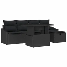 zestaw-sof-na-ogrod-z-poduszka-6-pcs-czarny-polirattan