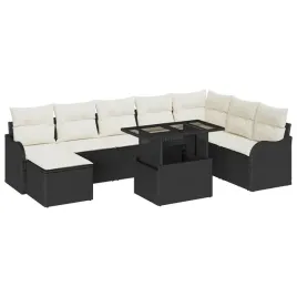 zestaw-sof-na-ogrod-z-poduszka-9-pcs-czarny-polirattan