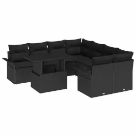 zestaw-sof-na-ogrod-z-poduszka-9-pcs-czarny-polirattan