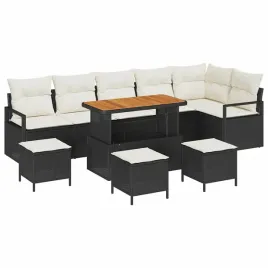 zestaw-sof-na-ogrod-z-poduszka-10-pcs-czarny-polirattan