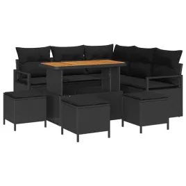 zestaw-sof-na-ogrod-z-poduszka-9-pcs-czarny-polirattan