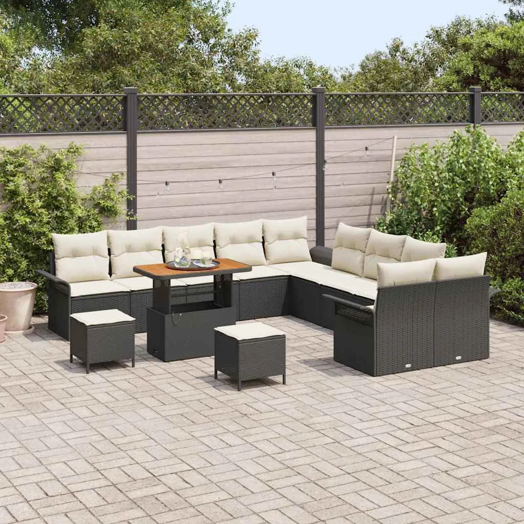 zestaw-sof-na-ogrod-13-pcs-czarny-polirattan-stan-nowy