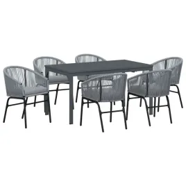 zestaw-do-jadalni-w-ogrodzie-7-pcs-szary-polirattan