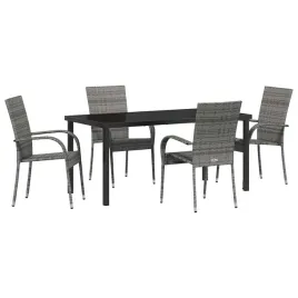 zestaw-do-jadalni-w-ogrodzie-5-pcs-szary-polirattan