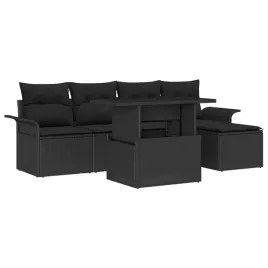 zestaw-sof-na-ogrod-z-poduszka-6-pcs-czarny-polirattan