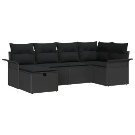 zestaw-sof-na-ogrod-z-poduszka-6-pcs-czarny-polirattan