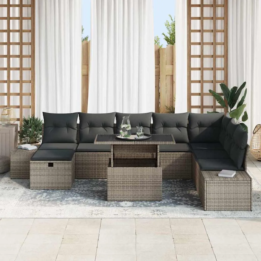 zestaw-sof-na-ogrod-11-pcs-szary-polirattan-stan-nowy