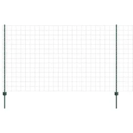 ogrodzenie-z-slupkami-zielony-1-4-x-10-m-stal