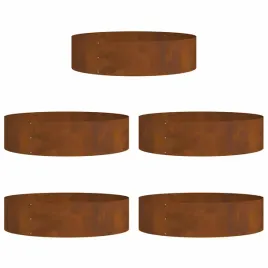 donice-ogrodowe-5-pcs-brazowy-80-x-80-x-20-cm-stal-kortenowska