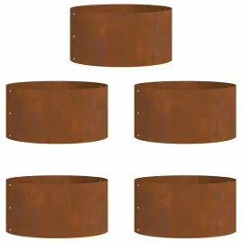 donice-ogrodowe-5-pcs-brazowy-40-x-40-x-20-cm-stal-kortenowska