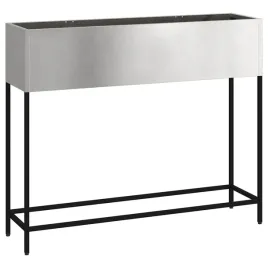 podwyzszona-doniczka-ogrodowa-srebrny-100-x-26-x-82-cm