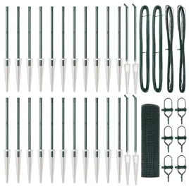 ogrodzenie-z-slupkami-zielony-0-8-x-50-m-stal