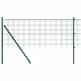 ogrodzenie-z-slupkami-zielony-0-6-x-25-m-stal