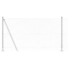 ogrodzenie-z-ogniw-ze-slupkami-srebrny-1-2-x-25-m-stal