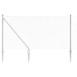 ogrodzenie-z-ogniw-ze-slupkami-srebrny-1-x-10-m-stal