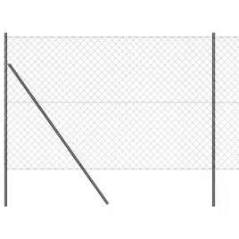 ogrodzenie-z-ogniw-ze-slupkami-szary-1-5-x-10-m-stal