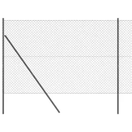 ogrodzenie-z-ogniw-ze-slupkami-szary-1-6-x-10-m-stal