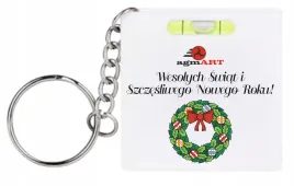 brelok-miarka-poziomica-nadruk-uv-logo-napis-swiateczny-gadzet-reklamowy