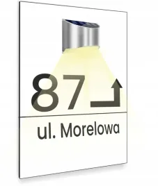 biala-tabliczka-podswietlana-adresowa-ze-strzalka-nierdzewna-dibond-30x20