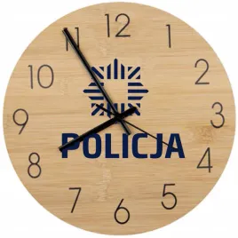 bambusowy-zegar-scienny-z-nadrukiem-dla-instytucji-policja
