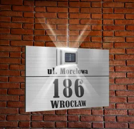 srebrna-tabliczka-adresowa-lampka-numer-domu-nierdzewna-dibond-30x20