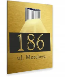 zlota-tabliczka-podswietlana-adresowa-duza-dibond-nierdzewna-40x30
