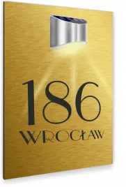 zlota-tabliczka-adresowa-nr-i-miasto-dibond-lampka-solarna-nierdzewna-30x20