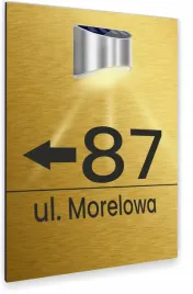 zlota-tabliczka-podswietlana-adresowa-numer-domu-dibond-nierdzewna-30x20