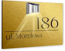 zlota-tabliczka-podswietlana-adresowa-numer-domu-aluminiowa-dibond-30x20