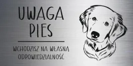 tabliczka-laminat-20x10-cm-uwaga-pies-golden-retriever-z-grawerem